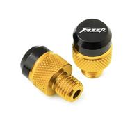 HUISI Adatto for moto YAMAHA MT-07 FAZER MT Viti in alluminio M10*1.25 Bulloni Tappi for fori specchietti(B Gold)