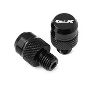 HUISI Adatto for SUZUKI GSR750 GSR600 GSR400 GSR 750 600 400 Vite di fissaggio for foro specchio in alluminio M10 universale for motocicletta tutto l'anno(A Black)
