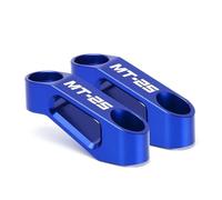 HUISI Adatto for Yamaha MT10 MT25 MT125 MT 10 25 125 Adattatori for estensori specchietti retrovisori, base specchietti retrovisori, staffa di estensione(MT25 Blue)