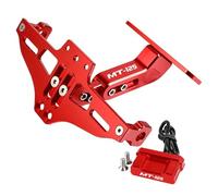 HUISI Adatto for YAMAHA YZF R125 2014-2023 MT125 MT 125 2008-2024 2023 2022 Supporto for targa posteriore Kit di eliminazione parafango posteriore(Red)