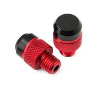 HUISI Adatto for Zontes G1125 ZT125 150D 310R 310X 350D 350E 350M 368G 368K 703T 703RR Vite di modifica dello specchio della motocicletta Tappo del foro dello specchio(B Red)