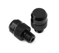 HUISI Adatto for Zontes G1125 ZT125 150D 310R 310X 350D 350E 350M 368G 368K 703T 703RR Vite di modifica dello specchio della motocicletta Tappo del foro dello specchio(B Black)