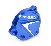 HUISI Copertura laterale protettiva del motore adatta for Yamaha TMAX 560 T-MAX560 Techmax TMAX560 Coperchio foro telaio pignone albero motore anteriore(Blue)