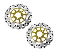 HUISI Disco freno anteriore for moto 2 pezzi, adatto for Suzuki GSX-R600 97-03 GSX-R750 96-03 GSX-R1000 01-02 TL1000 GSX1300R Hayabusa GSX1400