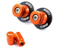 HUISI Fit For KTM 690 SMC R Duke 690SMC-R 690duke 2009-2016 2019 2020 2021 2022 Moto M10 Forcellone Bobine Slider Stand Vite 2PCS(A Set Orange)