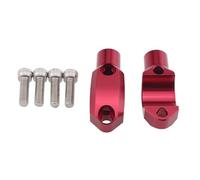 HUISI Fit For Z1000/R Z900RS Z900 Z650 Z1000SX NINJA 1000 Tourer Handlebar 22mm Brake Clutch Master Cylinder Mirror Clamp Mount Bracket(Red)