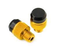 HUISI M10X1,25 Adatto for Yamaha XJ6 DIVERSION Xj6 XJ6-S XJ6-F 2009 2010-2022 Tappi a vite for specchietto retrovisore in alluminio CNC for moto(B Gold)