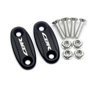 HUISI Misura for CBR600RR CBR 600RR CBR 600 RR 2004-2016 Base Dello Specchio Retrovisore Del Motociclo Parabrezza Drive Eliminator Copertura Del Foro Dello Specchio(Black)