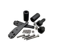 HUISI Protezione Motore For Moto In Carbonio Nero, Slider Telaio In Alluminio, Tappi Antiurto Adatti For Kawasaki ZX10R ZX-10R ZX 10R 2006-2007(Black)