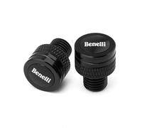 HUISI Tappo for foro specchietto retrovisore CNC, bulloni, copertura adatti for BENELLI 502C 752S TRK 702 502X 251 Leoncino 500 250 TNT 125 300 600(Black)