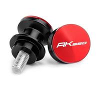 HUISI Viti for supporto forcellone, cursore, rocchetto, cavalletto, accessori for moto KYMCO AK550 AK 550 2017 2018 2019 2020 2021 2022, da 6 mm(Red)