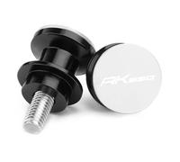 HUISI Viti for supporto forcellone, cursore, rocchetto, cavalletto, accessori for moto KYMCO AK550 AK 550 2017 2018 2019 2020 2021 2022, da 6 mm(Silver)