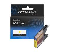 Huismerk Brother LC-1240Y Inktcartridge Geel
