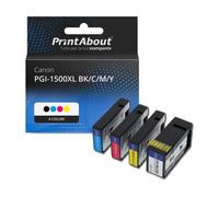Huismerk Canon PGI-1500XL BK/C/M/Y Inktcartridge 4-kleuren Multipack Hoge capaciteit