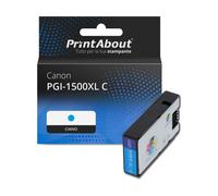 Huismerk Canon PGI-1500XL C Inktcartridge Cyaan Hoge capaciteit