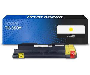 Huismerk Kyocera TK-590Y Toner Geel