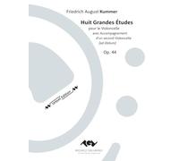 Huit Grandes Études pour le Violoncelle avec Accompagnement d'un second Violoncelle (ad libitum). Per uno o due violoncelli. Op. 44. Urtext. A cura di Michele Galvagno