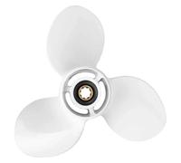 HUIWOR Elica Motore Barca per Yamaha 9.9-20 CV | 63V-45943-10-EL 9 1/4x11-J Elica In Alluminio Per Motori Fuoribordo Funzionamento Stabile