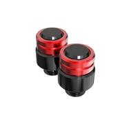 HUIWOR Tappi Foro Specchietto per Du&Cati per Monster 400 620 695 696 750 796 797 800 Tappo A Vite per Foro Specchietto Retrovisore Moto(Rosso,M8)