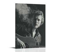 HUIWREYWQRO Gordon Lightfoot Poster artistico da parete per soggiorno, camera da letto, decorazione artistica da parete su tela, 20 x 30 cm, stile cornice