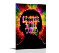 HUIWREYWQRO Poster artistico da parete con scritta "Enter The Void", decorazione artistica da parete per soggiorno, camera da letto, 50 x 75 cm, stile cornice