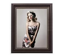 HUIXIANG Parete e da Tavolo Appendere Verticale e Orizzontale, Regalo Matrimonio Genitori Amici Home Decor 25x20 (Marrone)