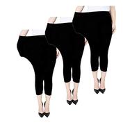 Huixin Pantalone Sportivo Modal Elasticizzato da Vita in Donna Slim Fit Elasticizzata con Collant Elasticizzato (Color : Nero, Size : M)