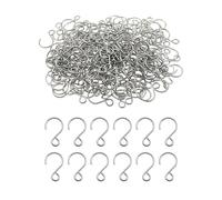 HUIYELOVE 200 mini ganci a S da 2,2 cm, ganci in acciaio inossidabile per ornamenti, acchiappasole e decorazioni natalizie, forniture artigianali per gioielli