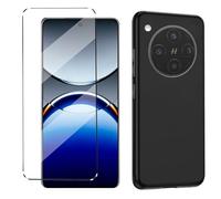 HuiYouMY 1Pcs Cover e 1Pcs Vetrino Compatible with Oppo Find X8 PRO 5G Cover Antiurto Custodia Piu Vetro temperato Compatible with Protezione Oppo Find X8 PRO 5G Pellicola Protettiva,Black