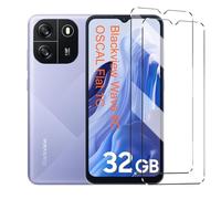 HuiYouMY 2Pcs Vetrino Compatible with Blackview Wave 6C/Oscal Flat 1C Antiurto Vetro temperato Compatible with Protezione Blackview Wave 6C/Oscal Flat 1C Pellicola Protettiva