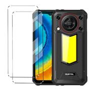 HuiYouMY 2Pcs Vetrino Compatible with OUKITEL WP53s antiurto Vetro temperato Compatible with protezione OUKITEL WP53s Pellicola protettiva