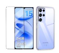 HuiYouMY Cover e Vetrino Compatible with Oukitel C61 / C61 PRO Cover Antiurto Custodia Piu Vetro temperato Compatible with Protezione Oukitel C61 Pellicola Protettiva Clear