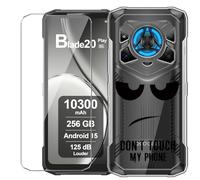 HuiYouMY Cover per Doogee Blade 20 Play (6.6") con 1 Pezzo Pellicola Vetro Temperato, Trasparente Custodia Silicone Morbida TPU Ultra-Sottile AntiGraffio Antiurto Case - DUO5