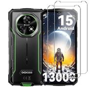 HuiYouMY Vetro Temperato per Doogee Fire 5, Piena copertura, Pellicola protettiva in Vetro Puro, Prevenzione dei graffi, Anti-impronte [6.6", Durezza 9H, Spessore 0,3MM 2 Pack]