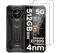 HuiYouMY Vetro Temperato per Doogee S200/S200X/S200 Plus, Piena copertura, Pellicola protettiva in Vetro Puro, Prevenzione dei graffi, Anti-impronte [6.72", Durezza 9H, Spessore 0,3MM 2 Pack]