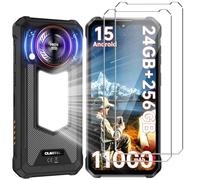 HuiYouMY Vetro Temperato per Oukitel WP53 Pro, Piena copertura, Pellicola protettiva in Vetro Puro, Prevenzione dei graffi, Anti-impronte [6.52", Durezza 9H, Spessore 0,3MM 2 Pack]