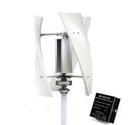 HUIZHITENGDA 220V, Generatore Eolico ad ASSE Verticale 1000W-1200W, Turbina Eolica 12V-220V con Controllore di Carica, Generatore a Mulino a Vento Adatto per Sistema Ibrido Solare ed Eolico (3 Pale)