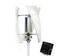 HUIZHITENGDA 220v, Turbina Eolica Verticale da 12000W con Generatore a Magneti Permanenti a 3 Fasi e Controller 12V 24V 48V, Generatore Eolico Verticale a Nucleo Sospeso