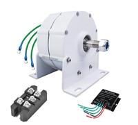 HUIZHITENGDA 48v, Generatore Eolico a Basso Regime 6000W-9000W 12V/24V/48V a Assi Verticali Piccolo Mulino a Vento Energia Gratuita (con raddrizzatore)