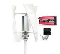 HUIZHITENGDA 48v, Generatore Eolico Verticale a 3 Pale da 2200W, Turbina Eolica Maglev 12V 24V 48V 220V Facile da Assemblare Adatto per Zone Ventose/Solari/Stradali/Montane