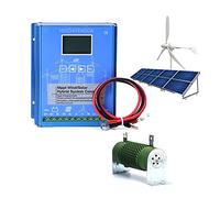 HUIZHITENGDA Controller Ibrido MPPT Eolico Solare 12V 24V 12000W, Turbina Eolica Pannello Solare IP67 Impermeabile Controller di Carica Eolica MPPT,220v