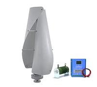 HUIZHITENGDA Controller per Generatore Eolico AC da 20000W, Generatore Eolico a 2 Pale, Kit Generatore Eolico per Barche, Terrazze, Chalet o Casa (Bianco 12V 24V),24v