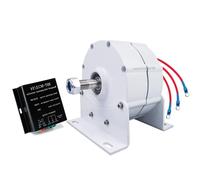 HUIZHITENGDA Generatore a Magneti Permanenti Senza Ingranaggi 20000W, Alternatore AC Trifase con Opzioni di Voltaggio Multiplo (12V/24V/48V/220V), Motore per Energia Libera per Turbina ad Acqua,12v