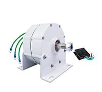 HUIZHITENGDA Generatore A Magneti Permanenti Senza Ingranaggi Bianco da 16000 W, Generatore A Mulino A Vento Alternatore CA A Bassa velocità 12 V 24 V 48 V 220 V per Turbina Eolica/Acqua,12v