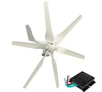 HUIZHITENGDA Generatore Eolico a ASSE Verticale da 20000W Senza Rumore, Generatore Eolico 12V-220V per Uso Marittimo, Generatore a Mulino a Vento Adatto per Sistemi Ibridi Solare-Eolico,12v