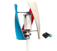 HUIZHITENGDA Generatore Eolico Verticale da 220 V 8000 W Silenzioso | Generatore domestico ad alta potenza, facile da installare, adatto per cortili/strade con controller Mppt