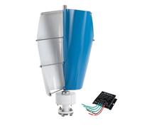 HUIZHITENGDA Kit Generatore Eolico Verticale Portatile da 20000W con Controller di Carica, Piccola Turbina Eolica a 2 Pale con Controller per Ricarica Batteria off-Grid,220V