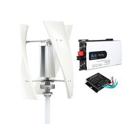 HUIZHITENGDA Turbina Eolica, 10000W 12V-220V Kit Generatore Eolico Verticale Produttore di Elettricità con Inverter di Potenza Rumore Ridotto Generatore Eolico a 3 Pale