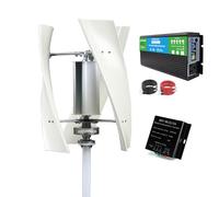 HUIZHITENGDA Turbina Eolica ad ASSE Verticale a 3 Pale 12V/15000W