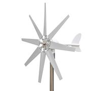 HUIZHITENGDA Turbina Eolica Orizzontale 2000W 12V 24V 48V 8 Pale | Con il controllore MPPT, ha un'elevata efficienza e una forte resistenza al vento, ed è facile da assemblare